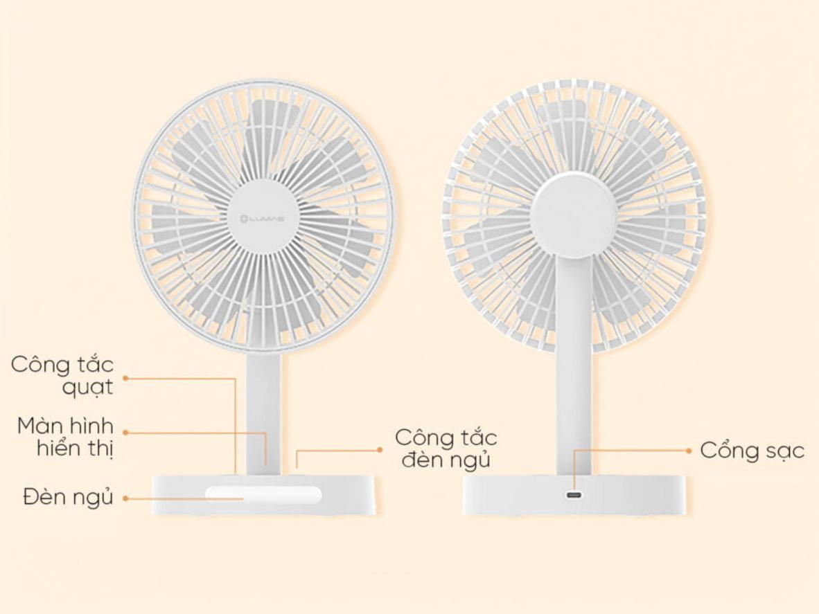 Động cơ DC cho trải nghiệm mát êm, tiết kiệm điện.