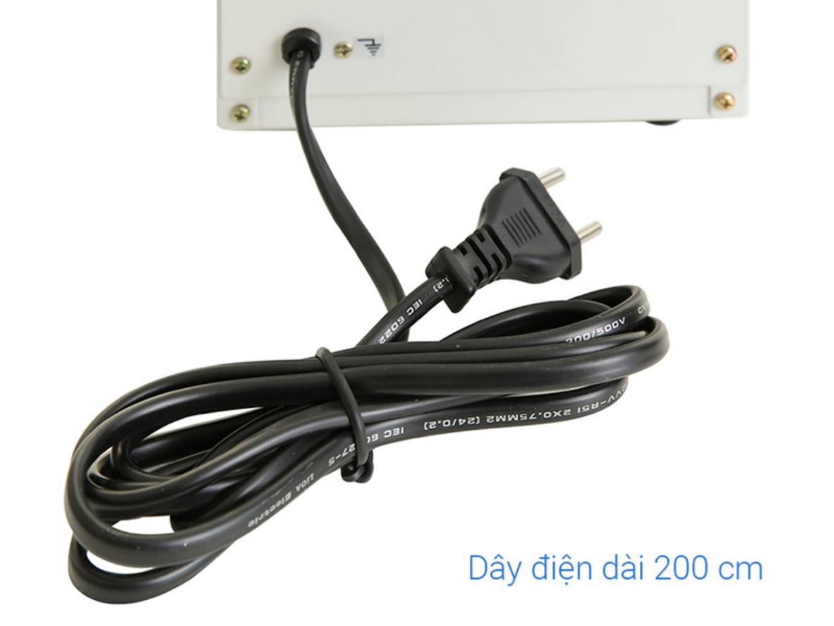 Động cơ Servo và dây đồng 100% giúp máy bền và ổn định hơn.