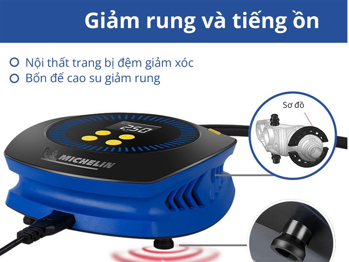 Tổng quan Đồng hồ đo áp suất lốp và độ mòn gai lốp Michelin M2210