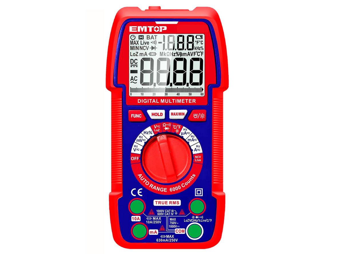 Tổng quan Đồng hồ vạn năng kỹ thuật số Emtop EDMR5310004