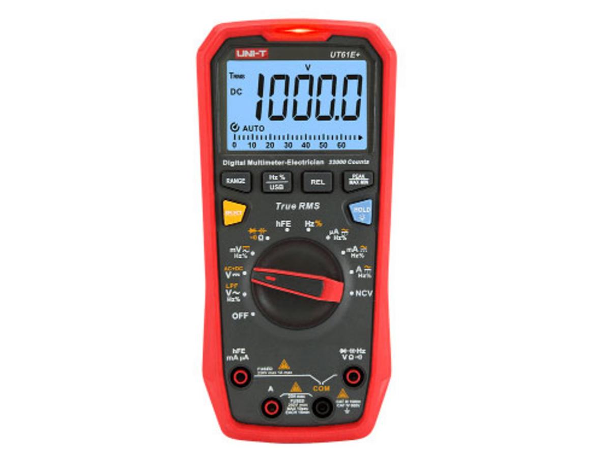 Tổng quan Đồng hồ vạn năng số UNI-T UT61E+ (đo biến tần, 1.000V True RMS, 20A)