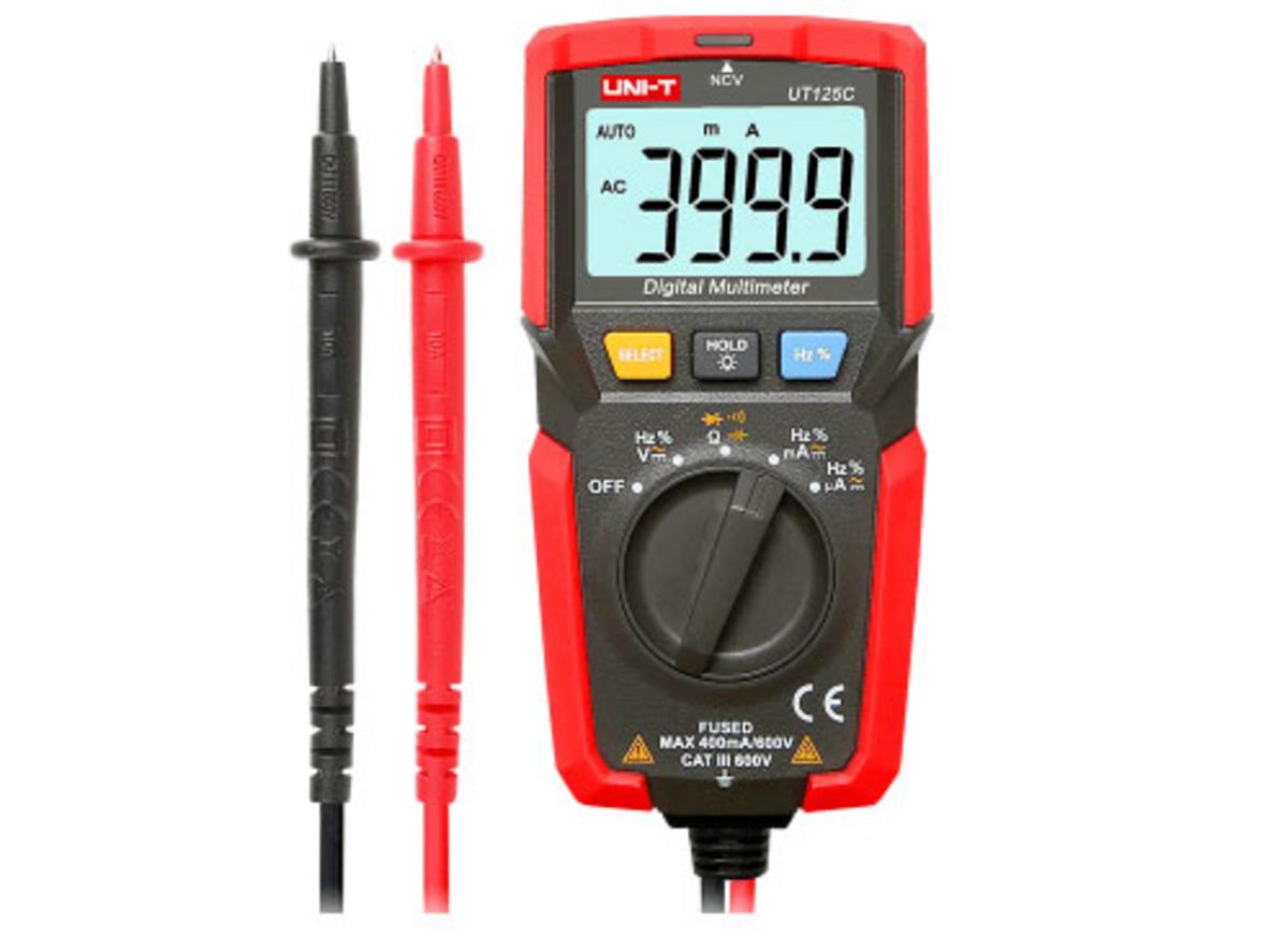 Tổng quan Đồng hồ vạn năng UNI-T UT125C (600V, 400mA,True RMS, ± 0.5%)