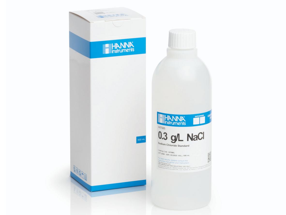 Dung dịch hiệu chuẩn NaCl 0.3 g/L, 500 mL Hanna HI7085L