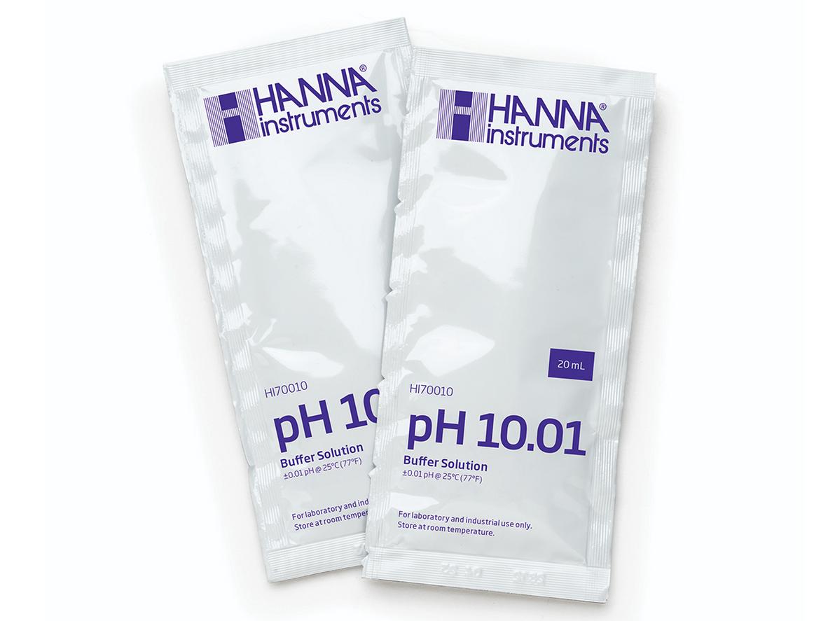 Tổng quan Dung dịch hiệu chuẩn pH10.01 HI70010P (gói 20ml, hộp 25 gói)