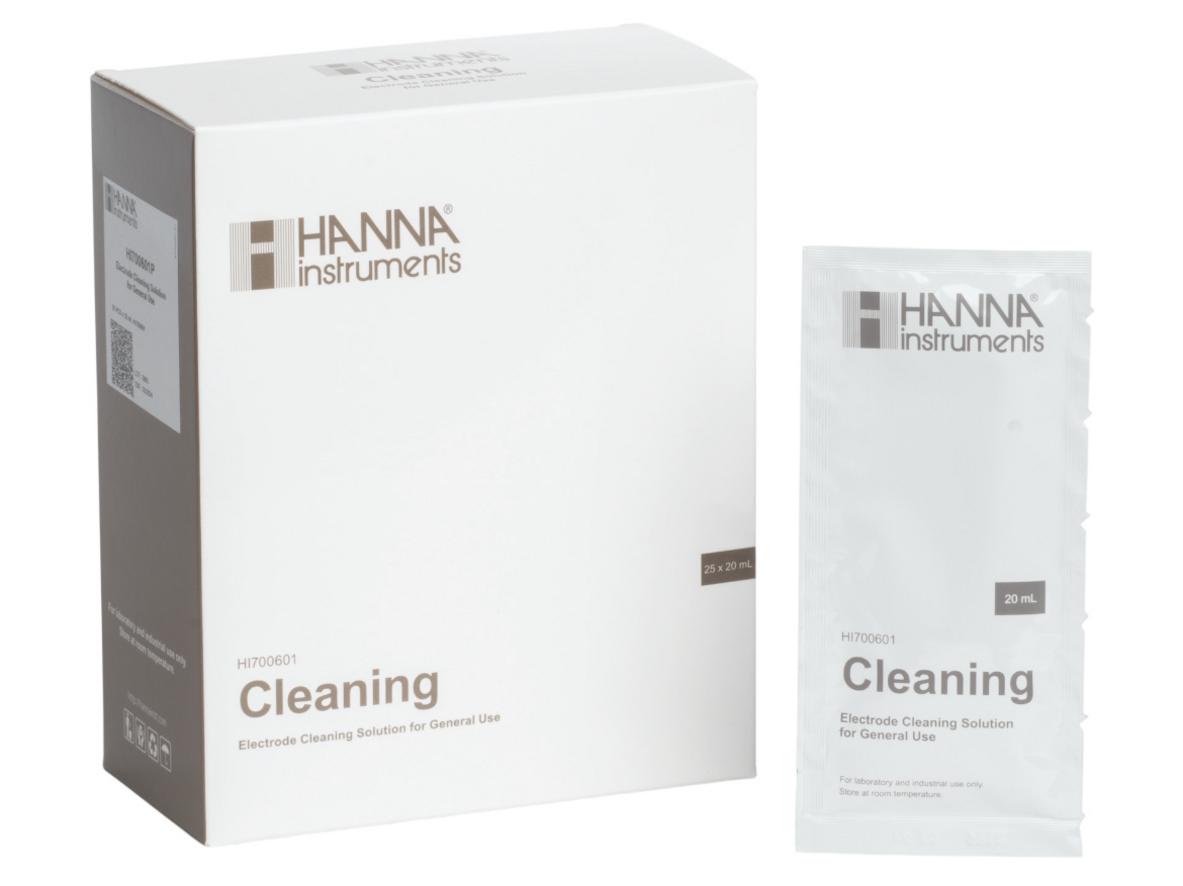 Tổng quan Dung dịch rửa điện cực thông dụng HI700601P (25 gói, gói 20ml)