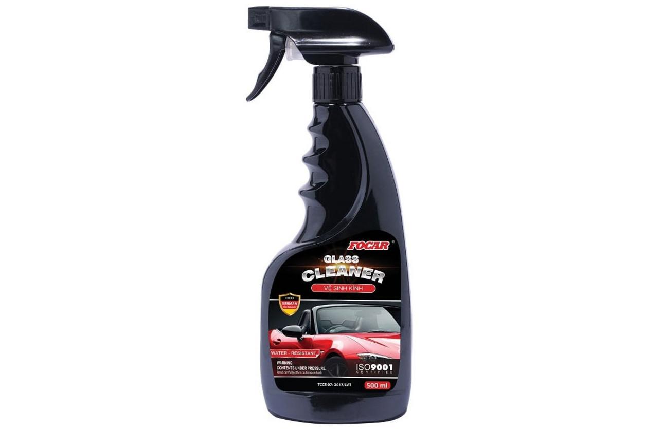 Dung dịch vệ sinh kính, chống bám nước trên bề mặt kính ô tô Focar Glass Cleaner (500ml)