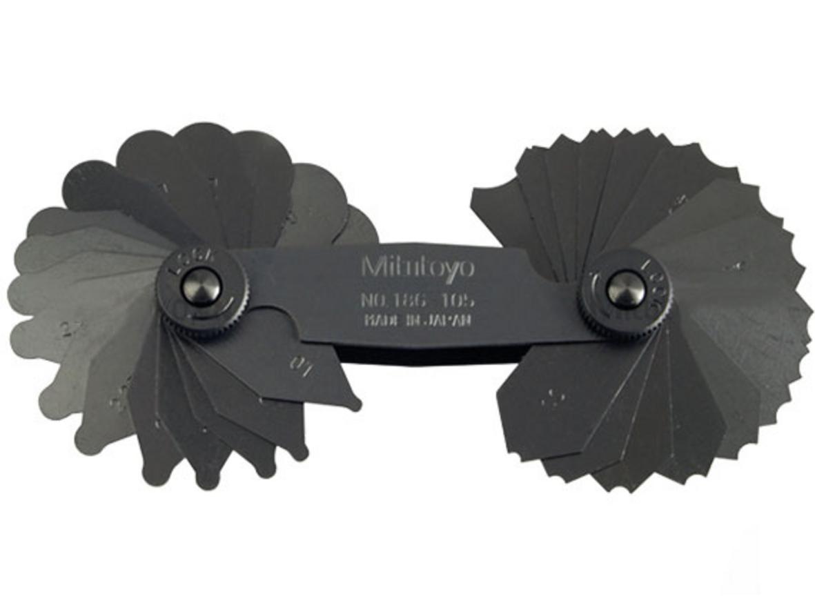 Tổng quan Dưỡng đo bán kính 30 lá Mitutoyo 186-105 (1mm - 7mm)