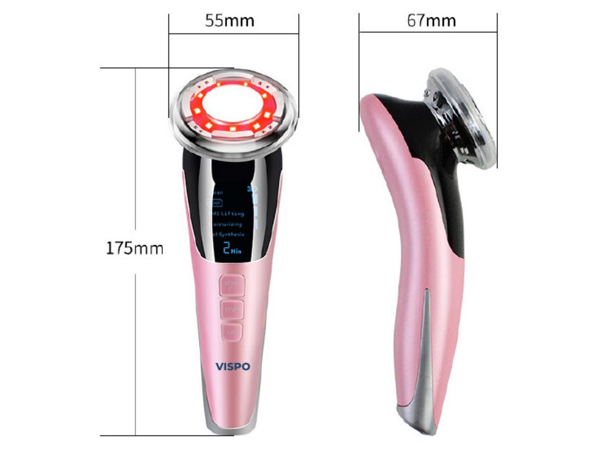 EMS và sóng âm T-Sonic hỗ trợ làm sạch sâu và massage da mặt.