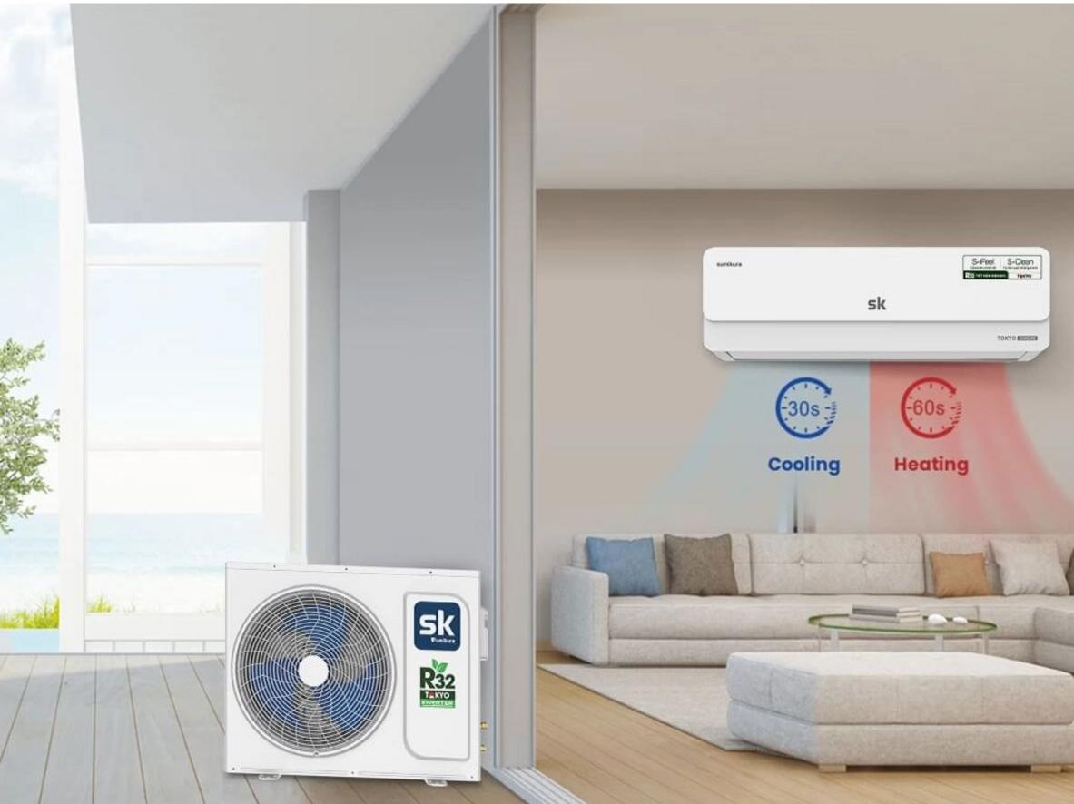 Gas R32 cho hiệu suất làm lạnh tốt và mát nhanh hơn.