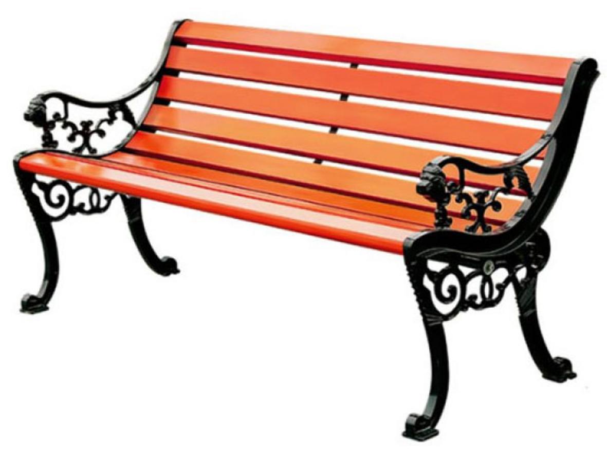 Tổng quan Ghế công viên có tựa gỗ nhựa đầu hổ 180cm (GCVDH1.8-GG)