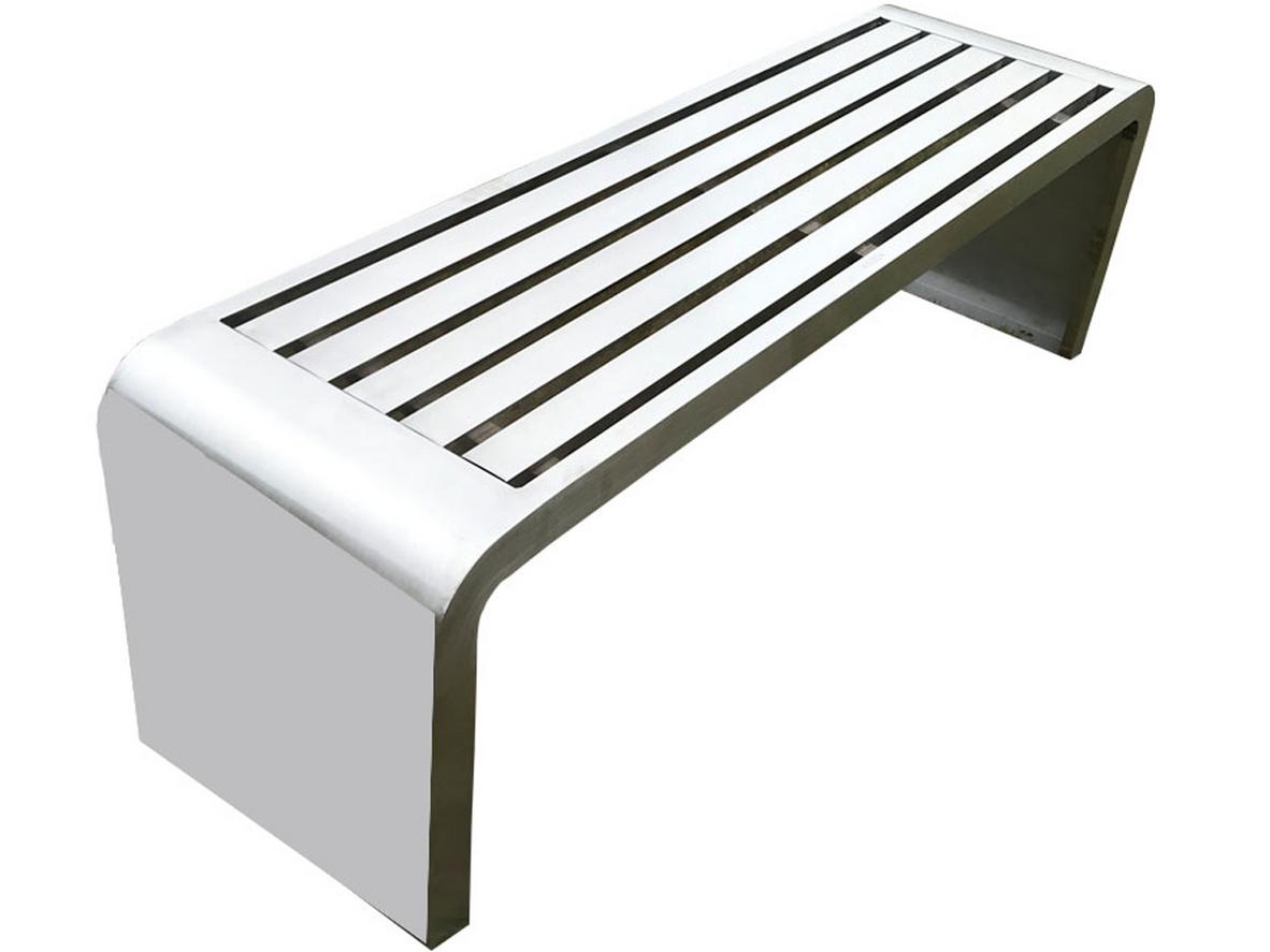 Tổng quan Ghế công viên inox không tựa 120cm (PTFI-1.2)
