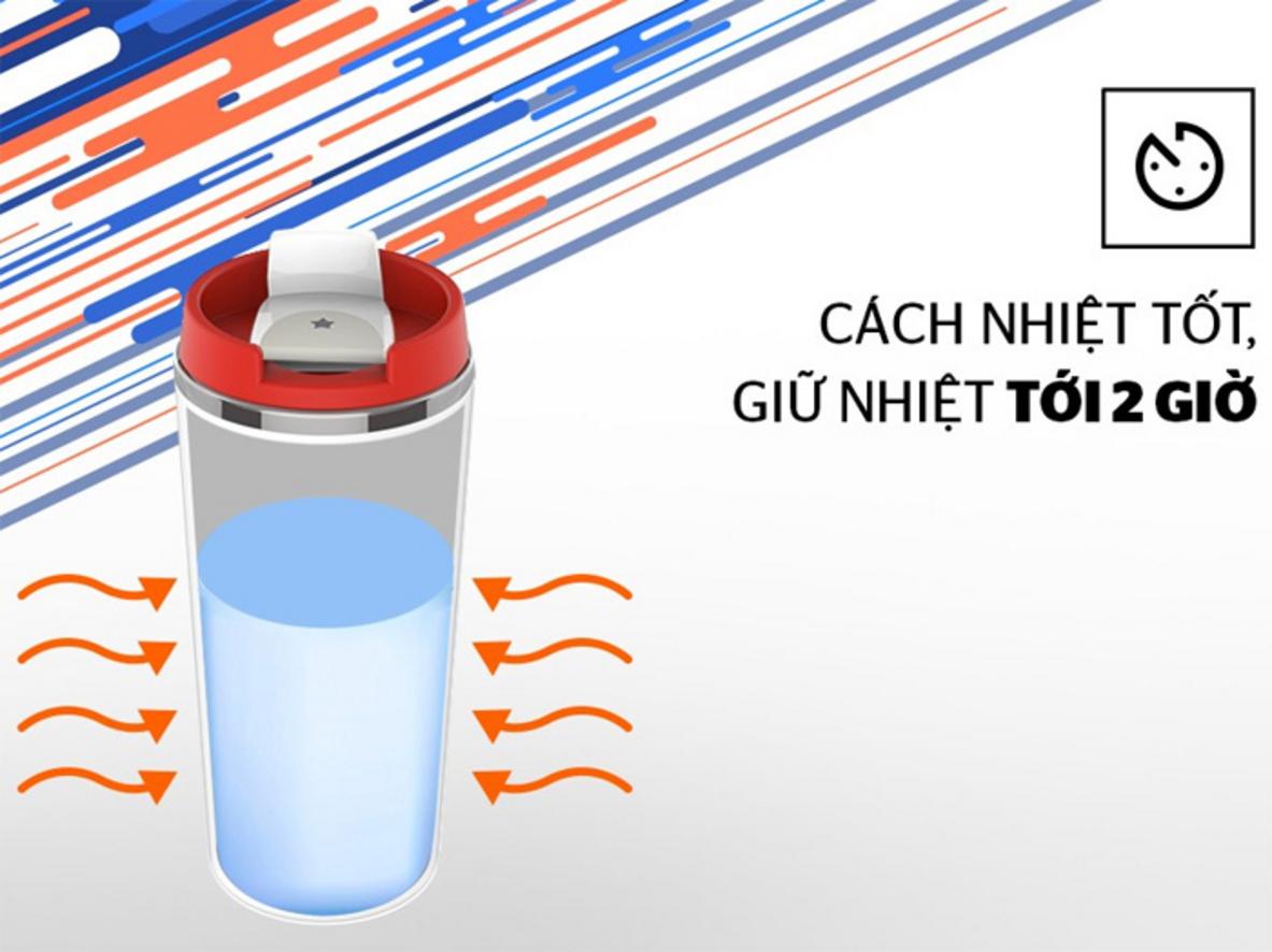 Giữ nóng hoặc lạnh đến 2 giờ cho nhu cầu ngắn.
