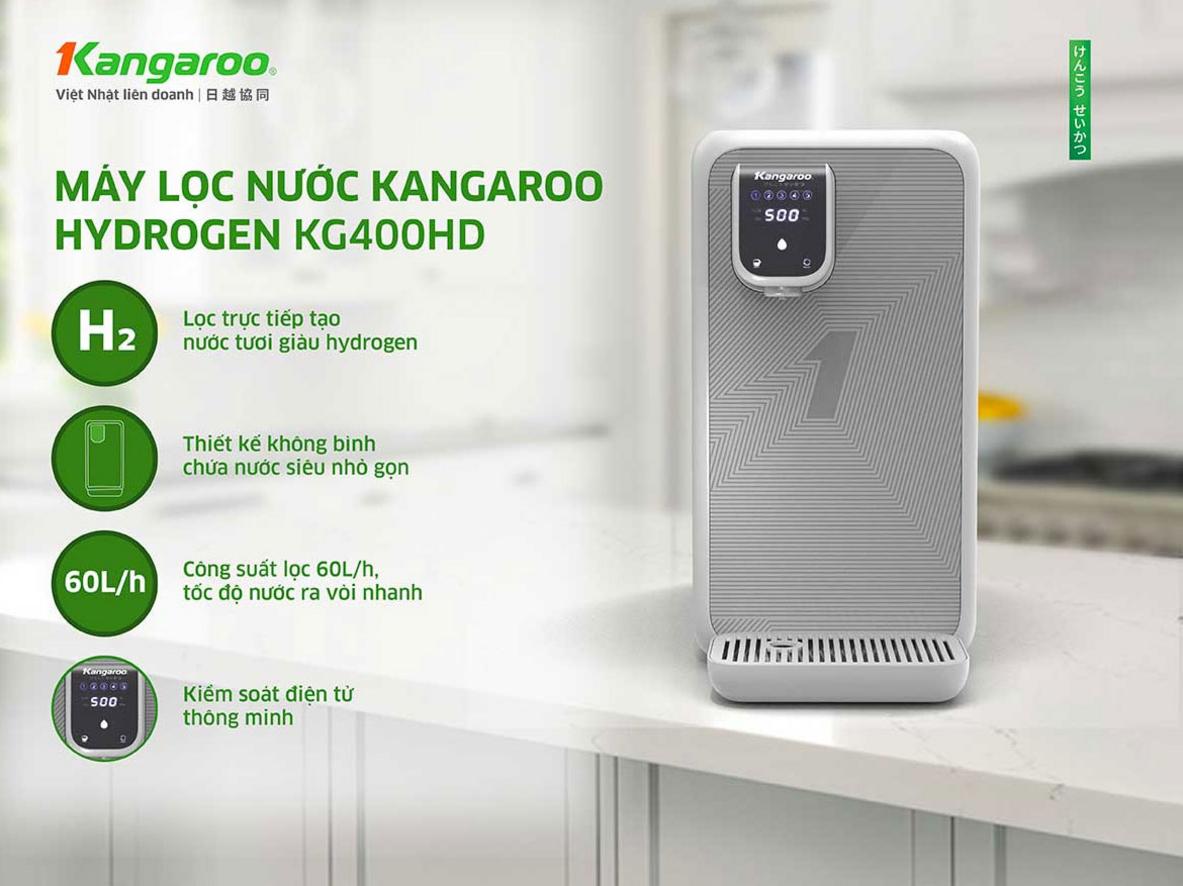 Hệ thống 5 lõi lọc đúc nguyên khối cho hiệu quả lọc toàn diện.