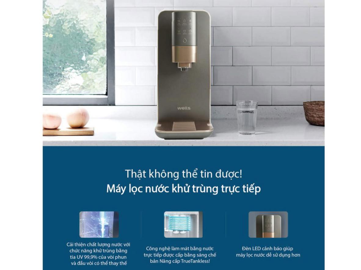 Hệ thống lọc 9 bước với Multi Carbon Plus và Nano Clean.