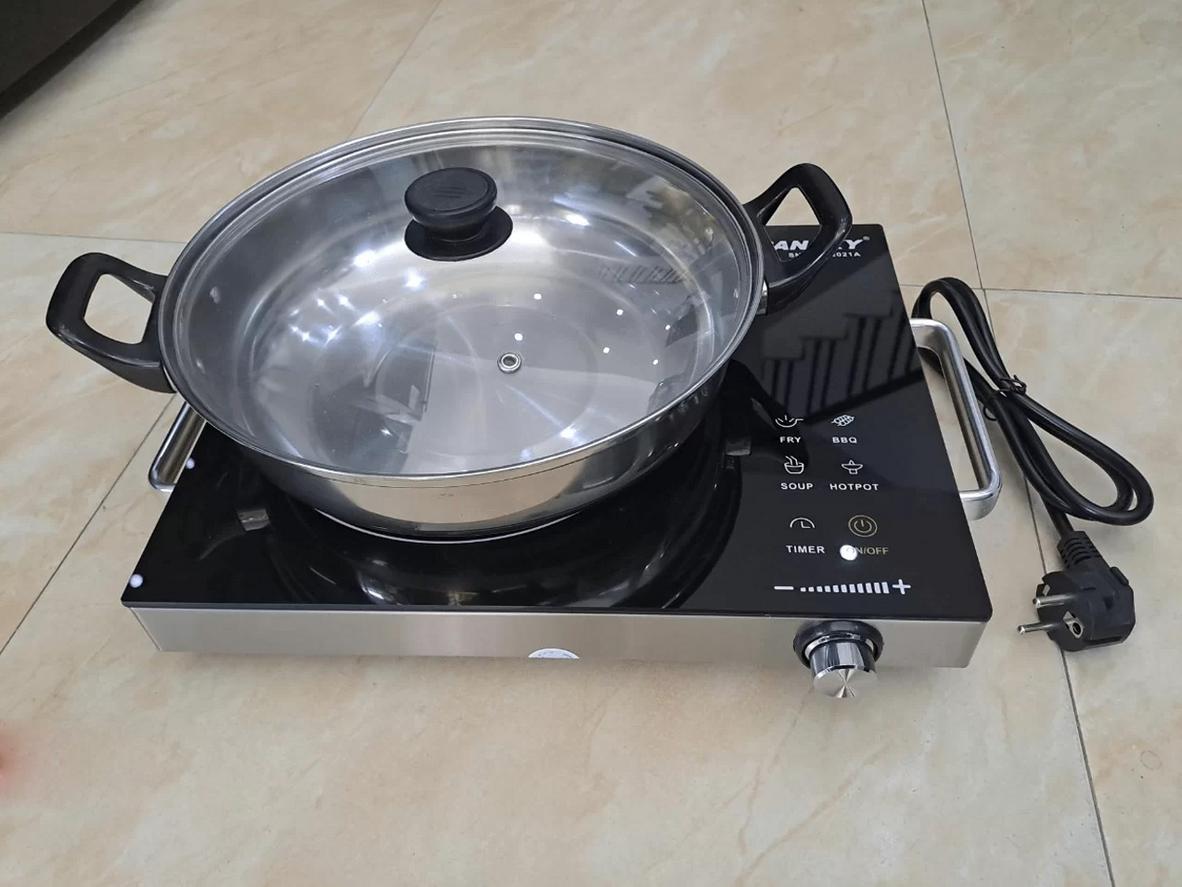 Không kén nồi, dùng được nhiều chất liệu nồi chảo.