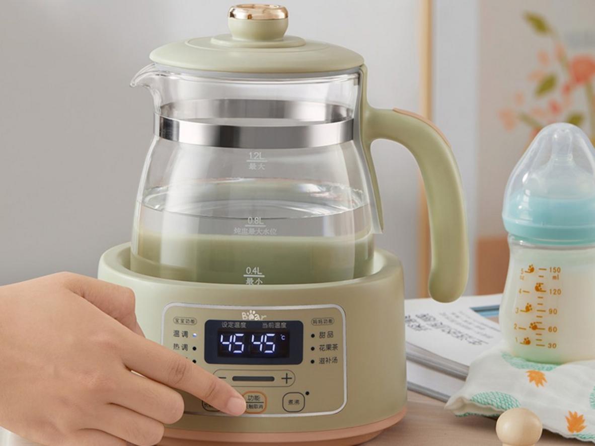 Khử clo và thủy tinh Borosilicate hỗ trợ pha sữa an toàn hơn.