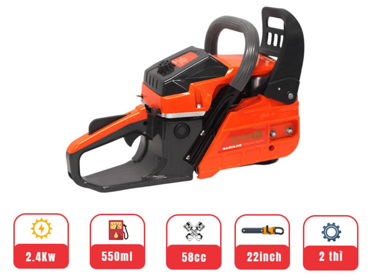 Lam 55cm và nhiên liệu pha nhớt 25:1