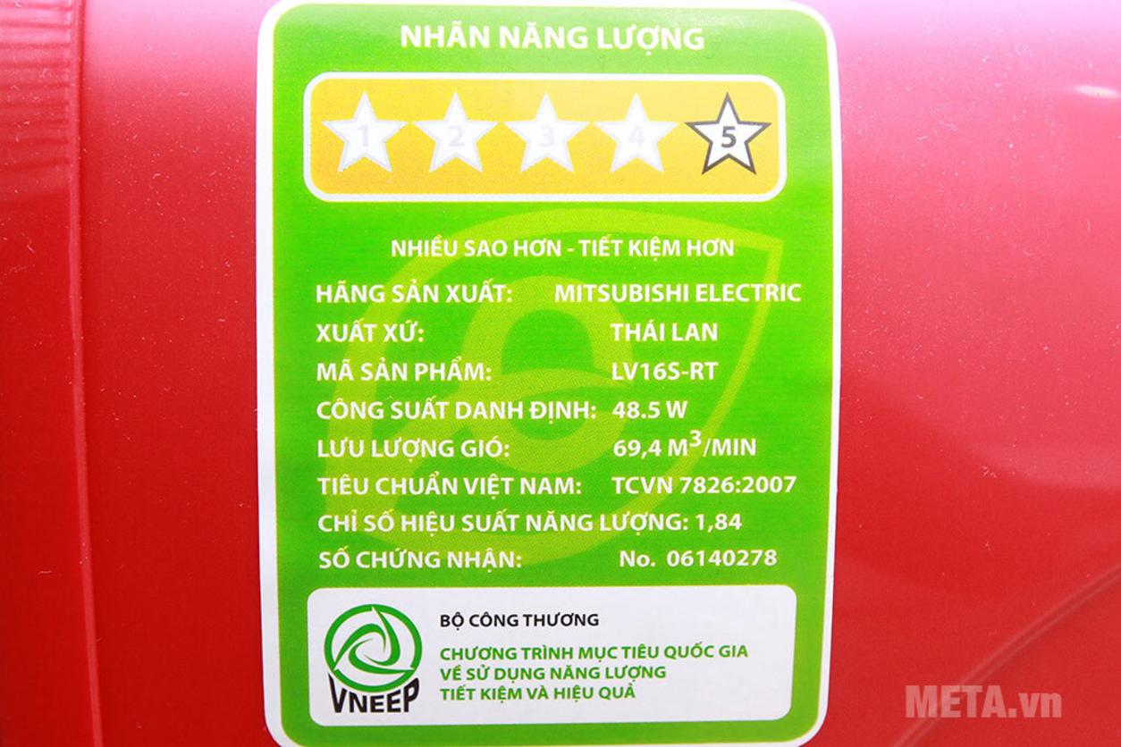Luồng gió rộng từ cánh quạt 40cm