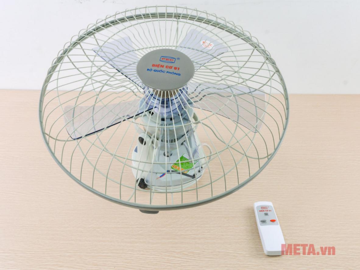 Sải cánh 45cm và 5 cánh giúp làm mát thoáng đều.