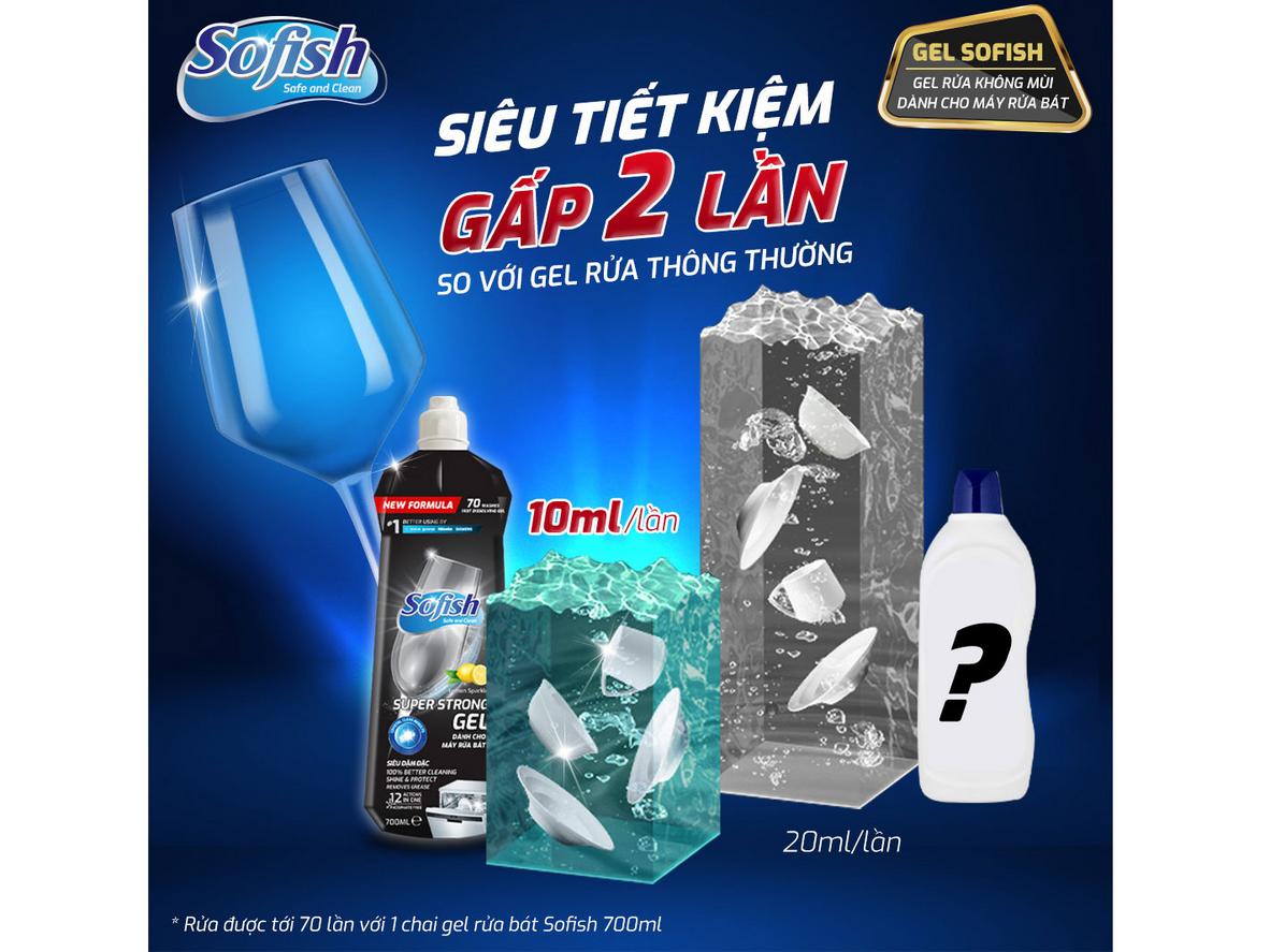 Công thức đậm đặc, tiết kiệm khi sử dụng