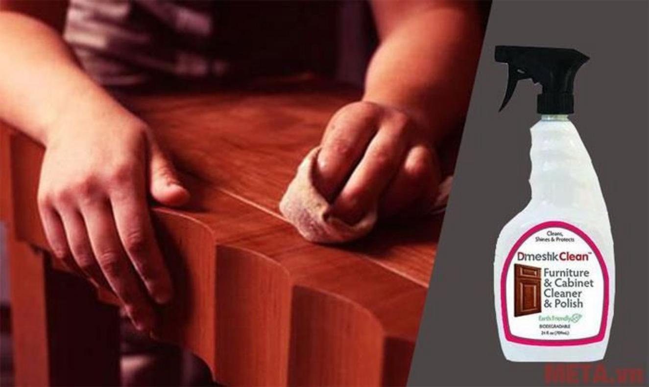 Làm sạch nhanh bề mặt gỗ nội thất