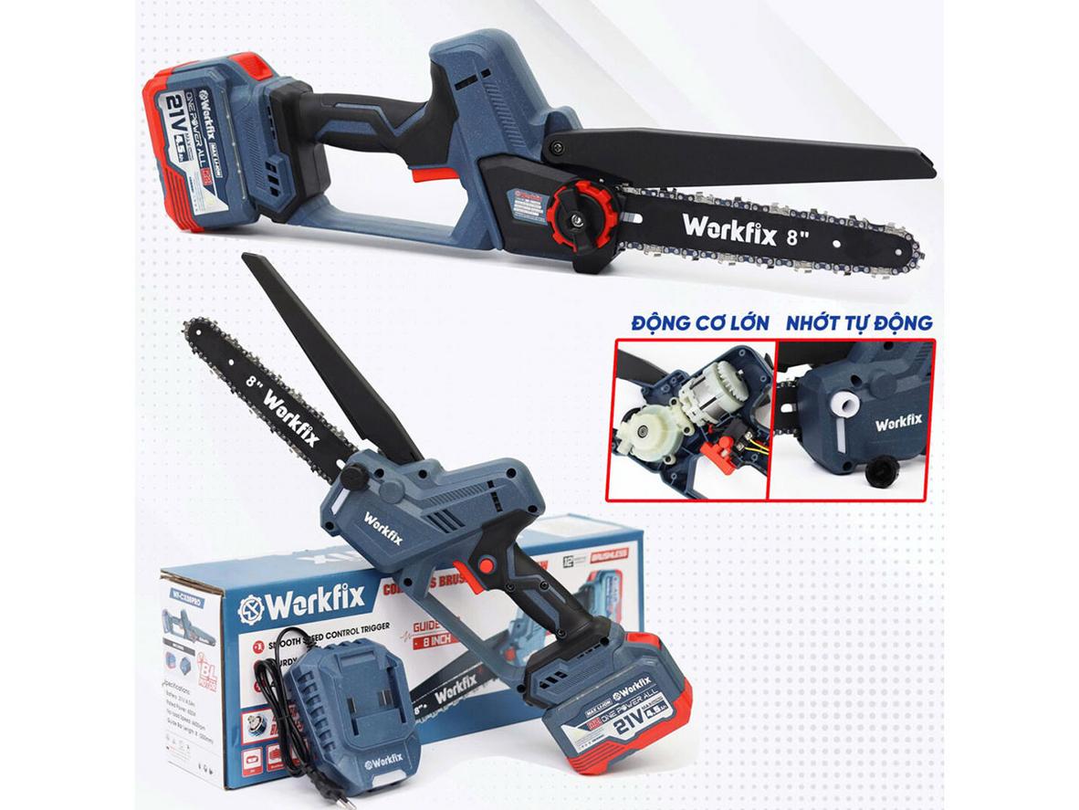 Lam xích 8 inch và bơm nhớt tự động