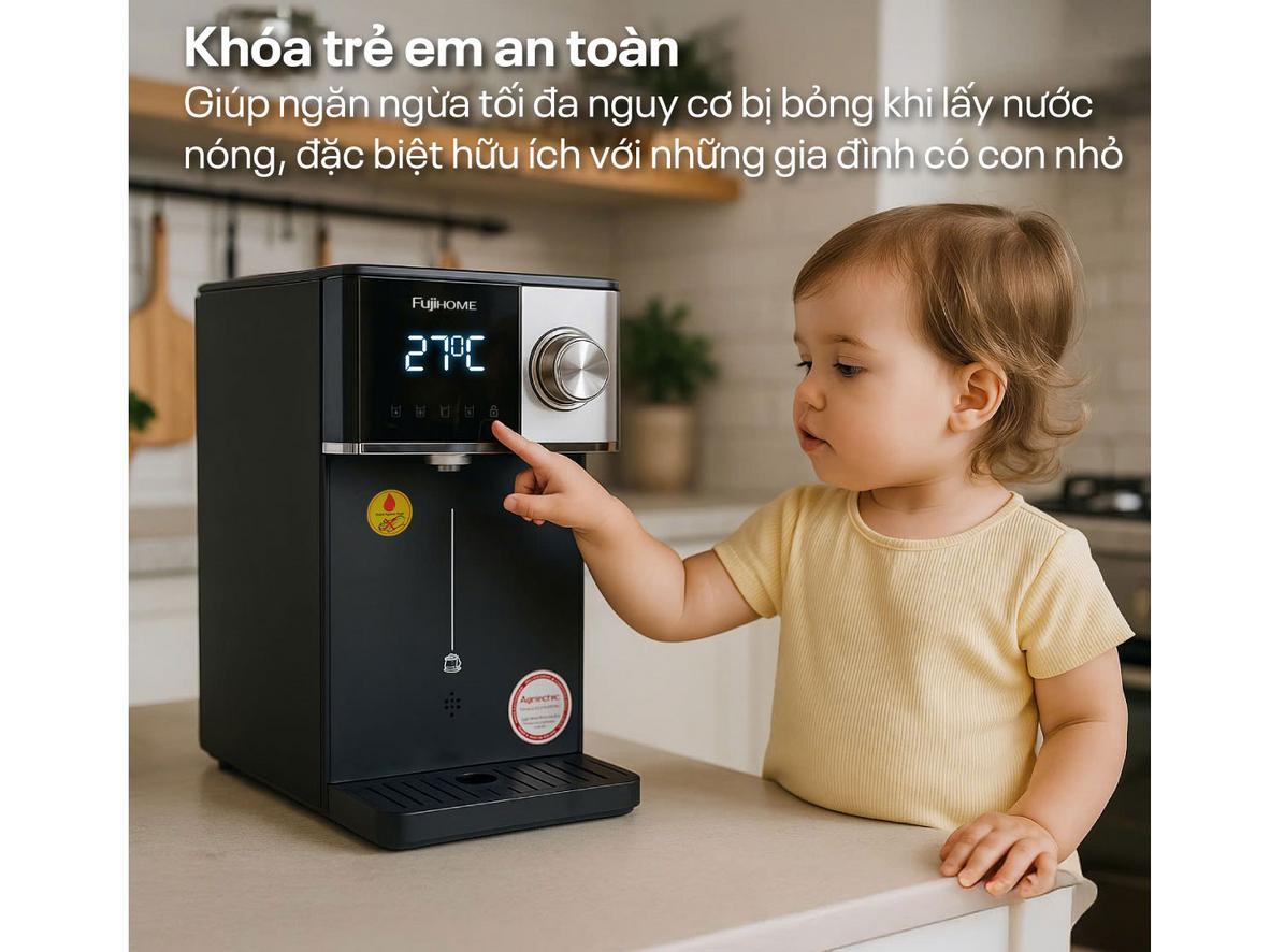 Làm lạnh sâu bằng Block cho nước mát ổn định.