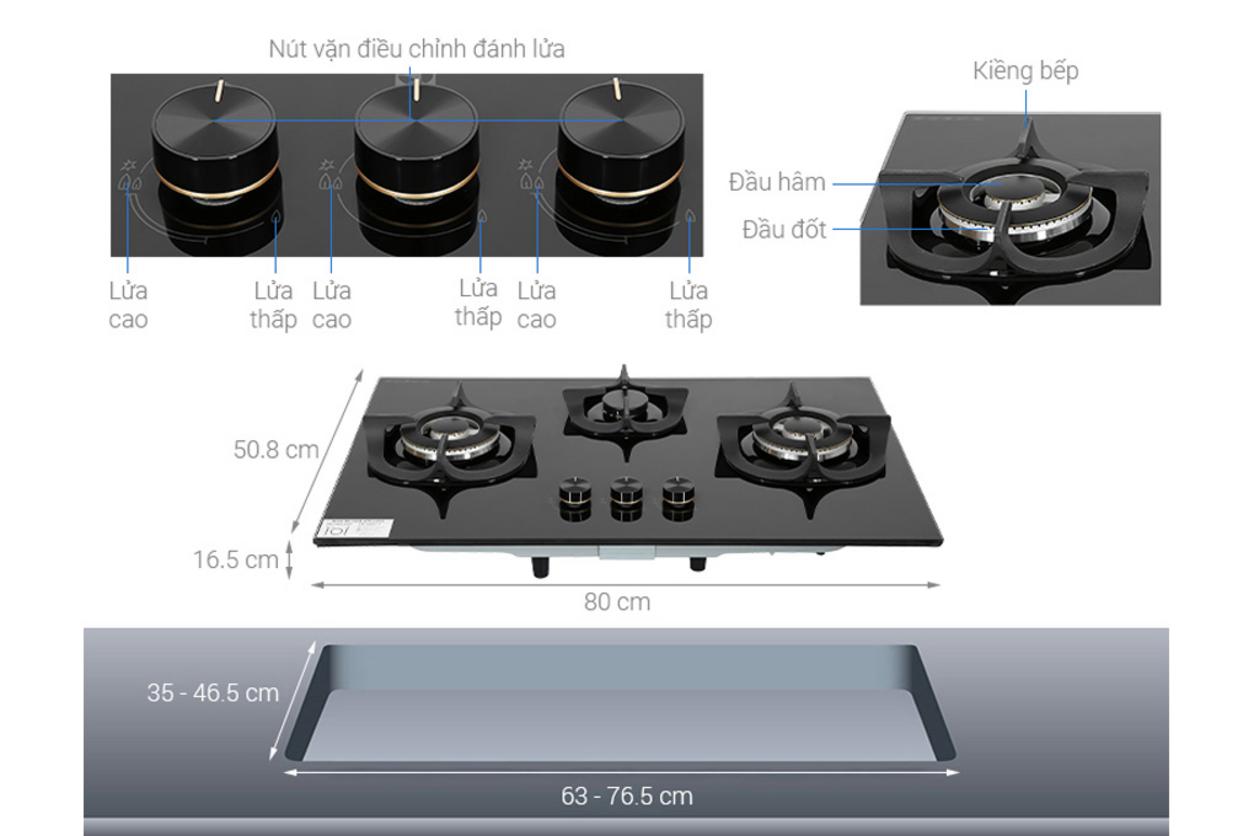 Lắp đặt linh hoạt, thuận tiện khi nâng cấp bếp âm