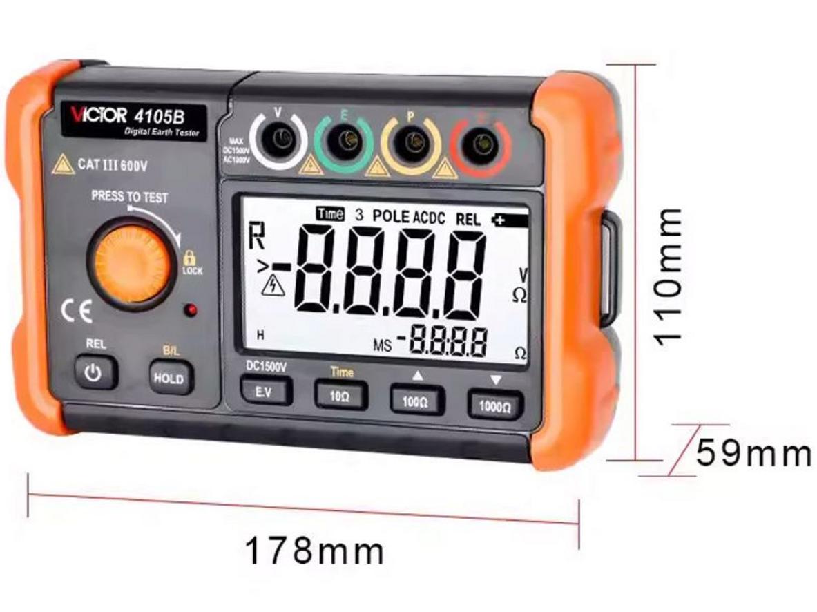 LCD rõ nét, có Data Hold tiện ghi nhận kết quả