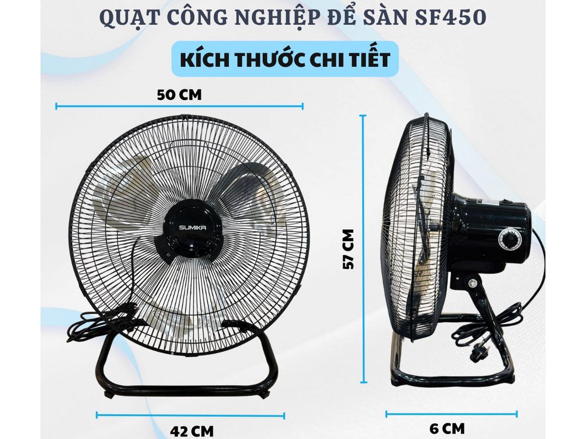Lưu lượng gió mạnh giúp làm mát nhanh