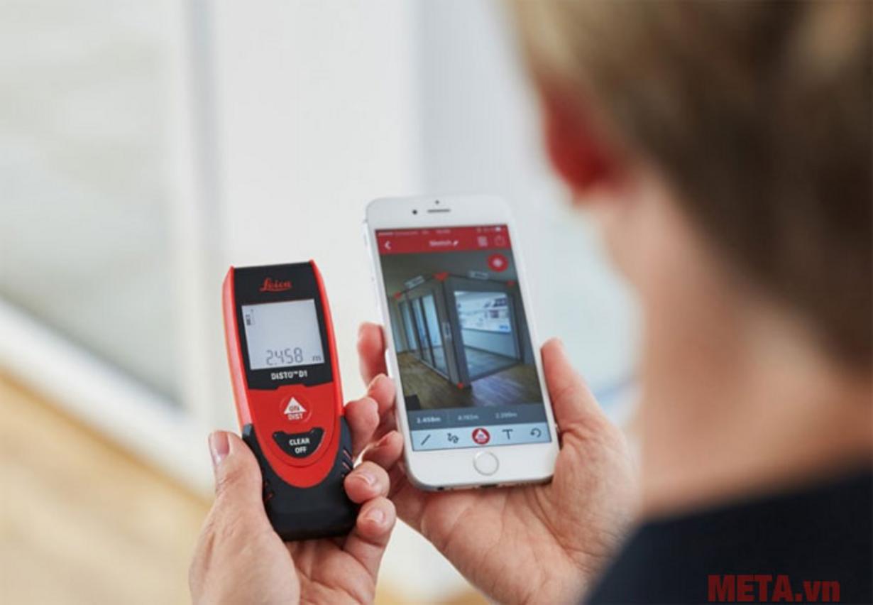 Màn hình LCD 3 dòng có đèn nền của Leica Disto D1
