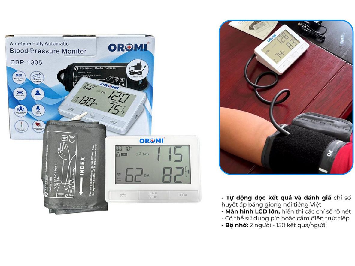 Màn hình LCD lớn giúp quan sát kết quả rõ ràng