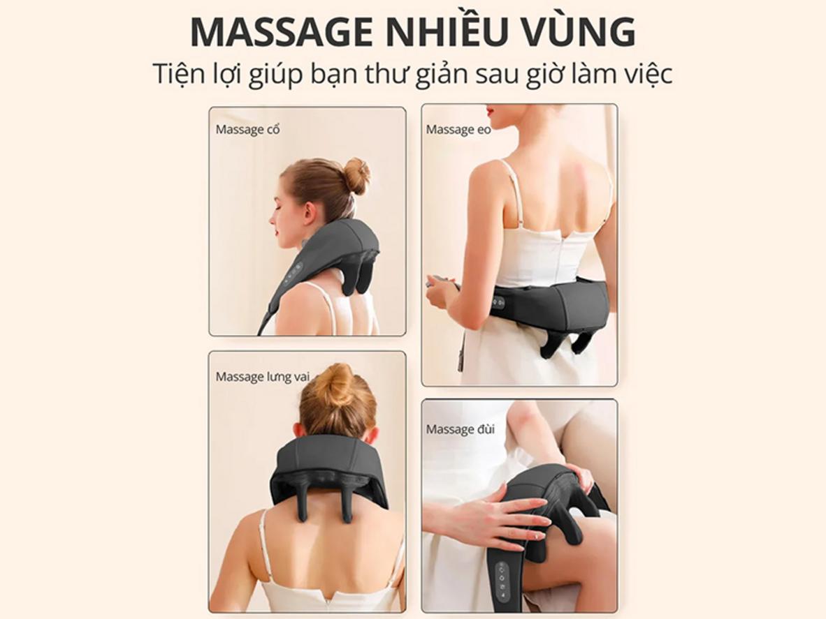 Massage 4D với 6 chân silicon trên Kachi MK366
