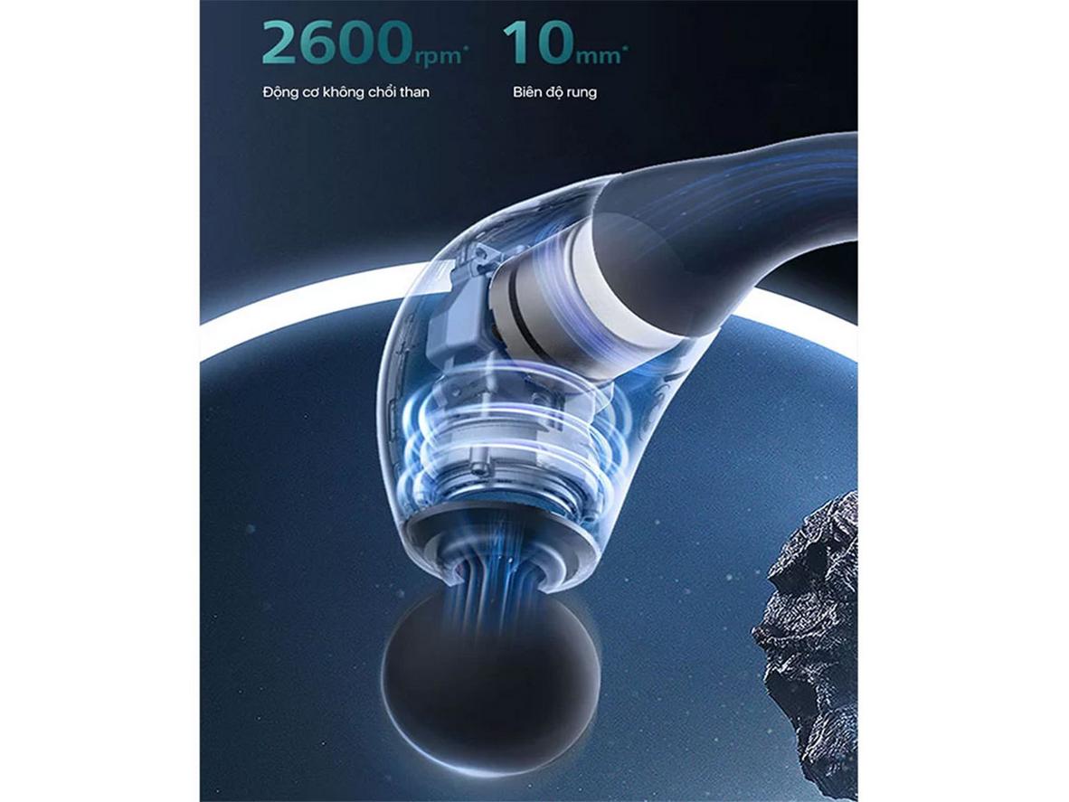 Động cơ SuperDynamic và lực massage sâu, ổn định