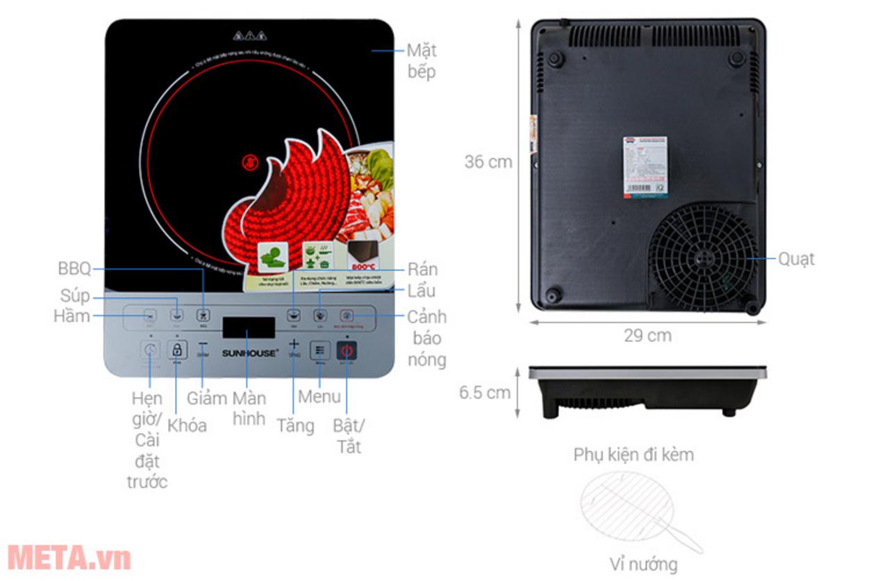 Mặt kính cường lực chịu nhiệt 800°C