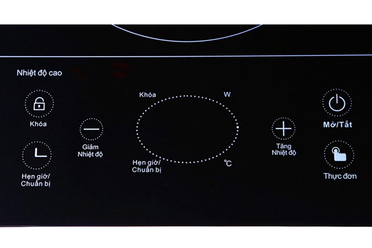 Bề mặt Ceramic đẹp và bảng điều khiển cảm ứng LCD.