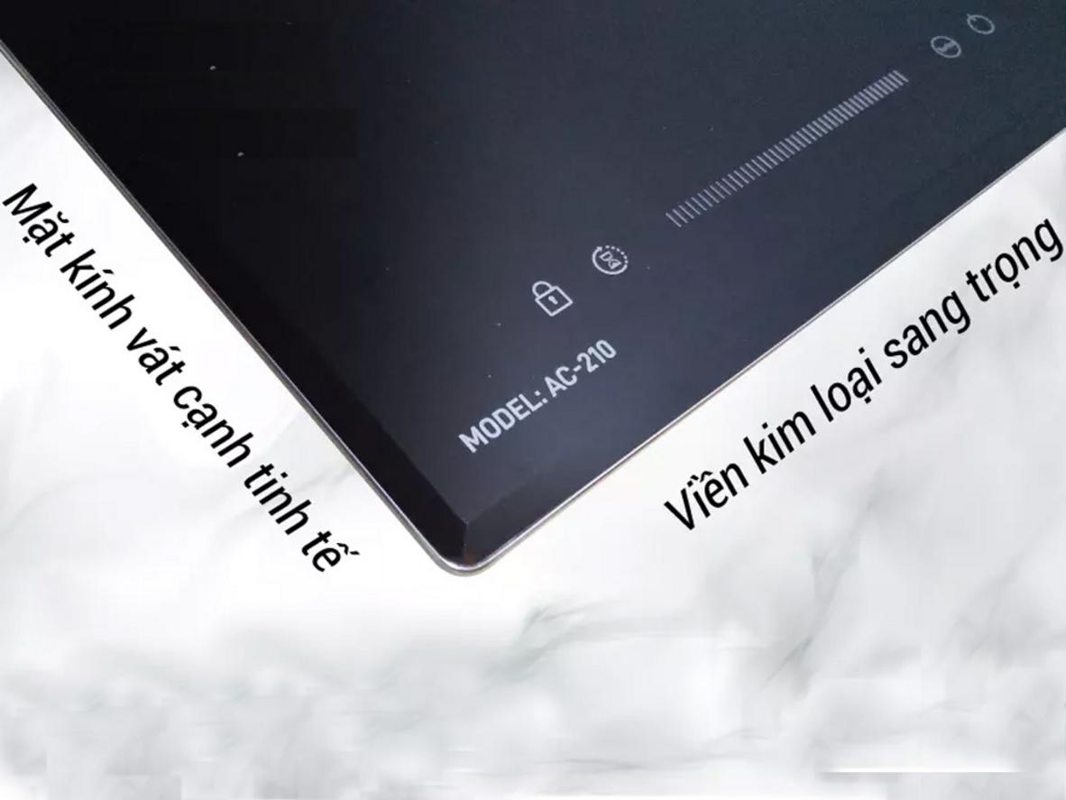 Mặt kính Ceramic cường lực sang đẹp và dễ vệ sinh