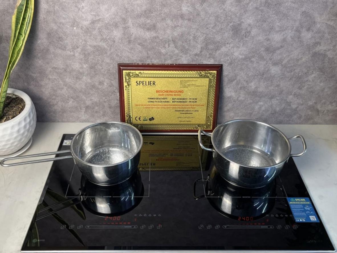 Mặt kính Ceramic M-millennium bền đẹp, dễ vệ sinh.