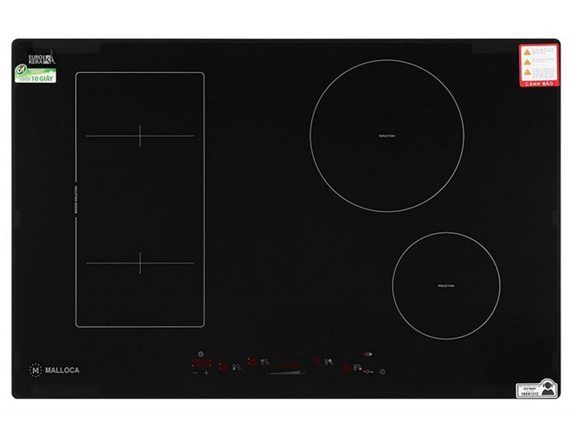 Mặt kính Eurokera Metallic Black cao cấp.