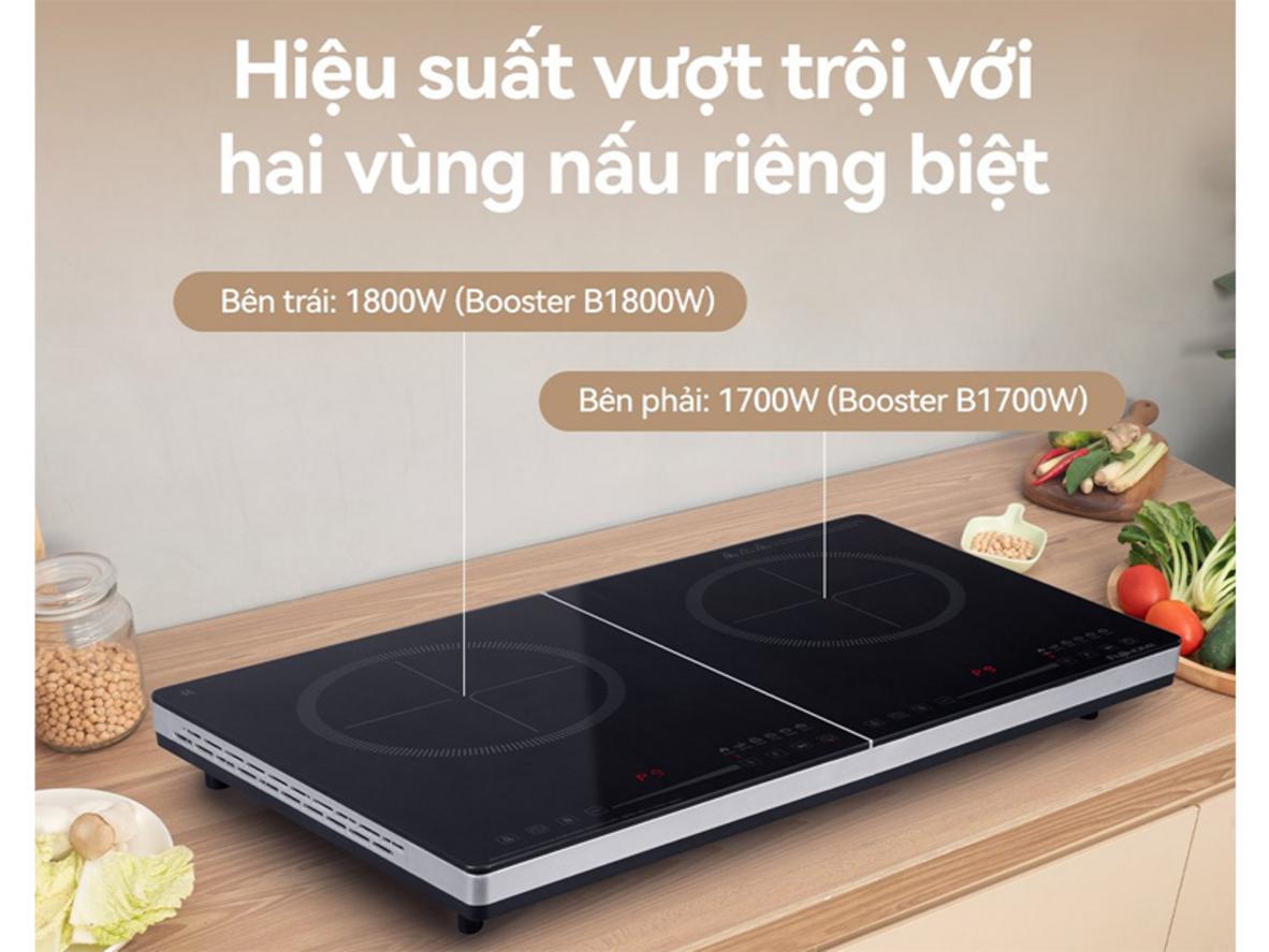 Mặt kính Kanger cao cấp bền đẹp và dễ lau chùi.
