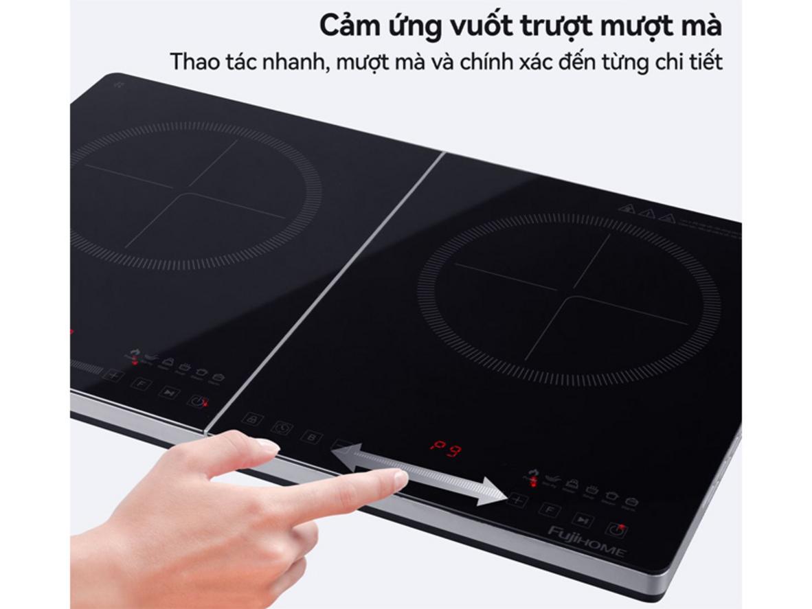 Mặt kính Kanger cao cấp bền đẹp và dễ lau chùi.