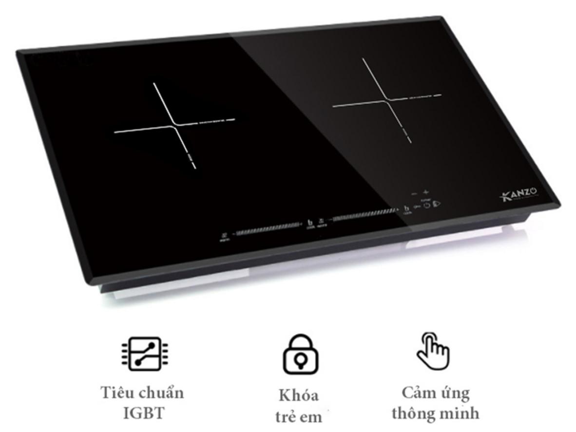 Mặt kính Kanger cường lực sang đẹp, dễ vệ sinh.