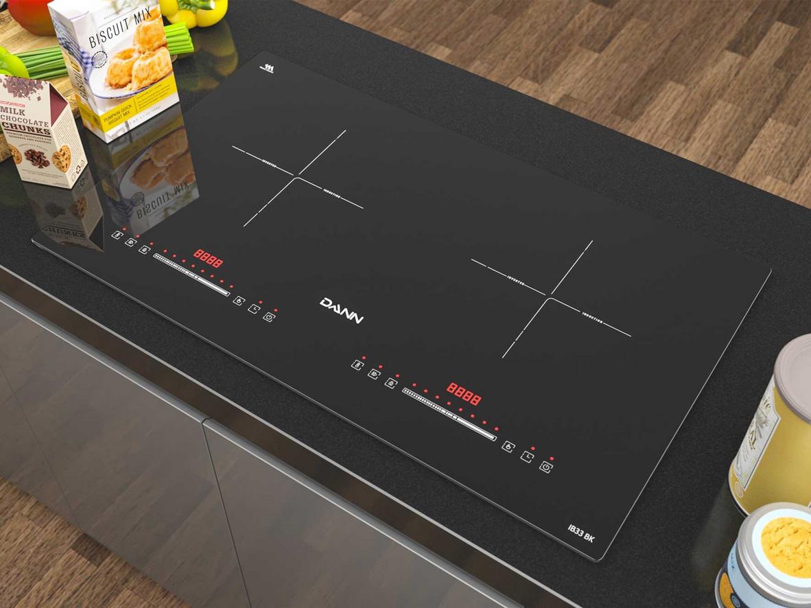 Mặt kính Master Ceramic/Vitroceramic bền đẹp, phù hợp bếp hiện đại.