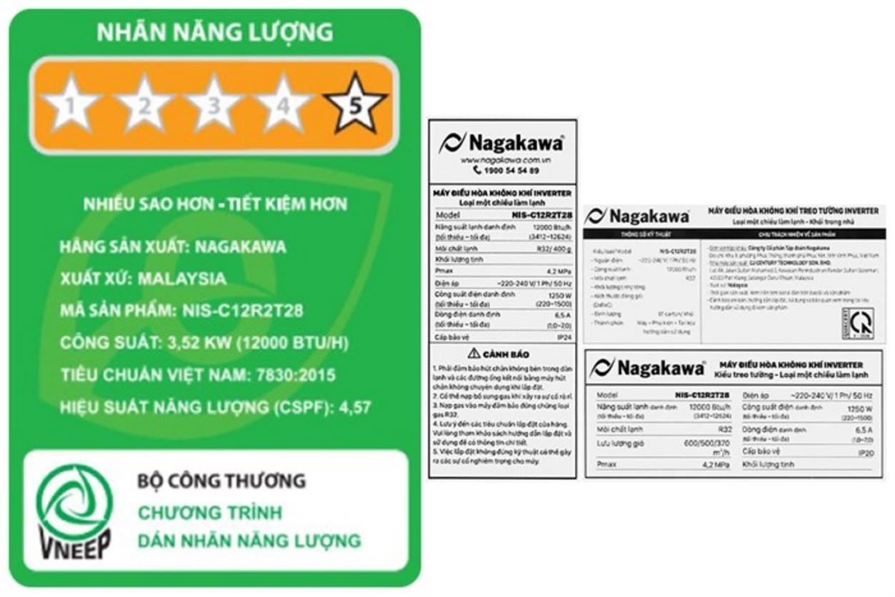 Công suất 12.000 BTU phù hợp phòng 15-20m².