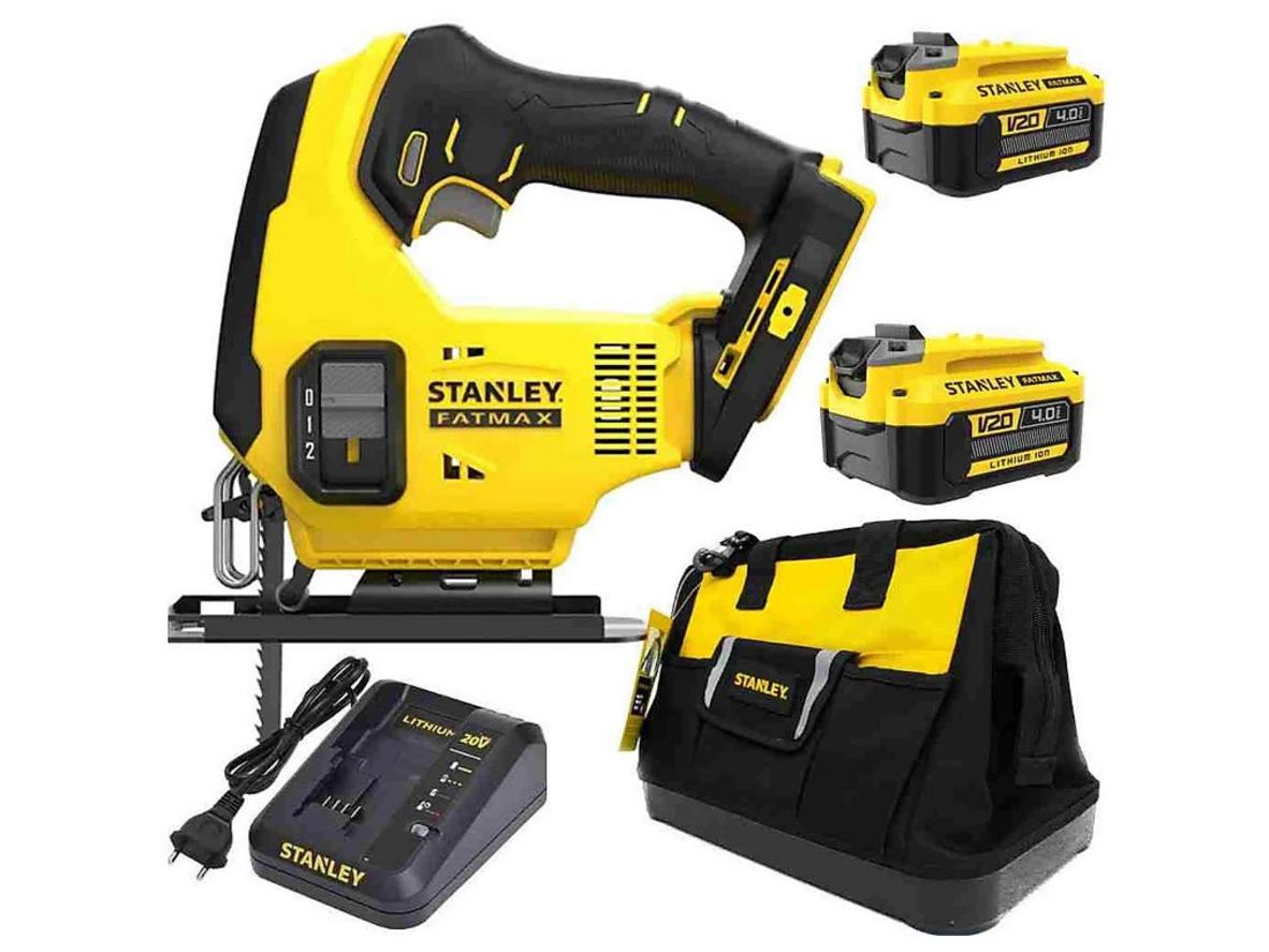Máy cưa lọng pin Stanley SCJ600D2 20V (sạc + 2 pin 2ah)