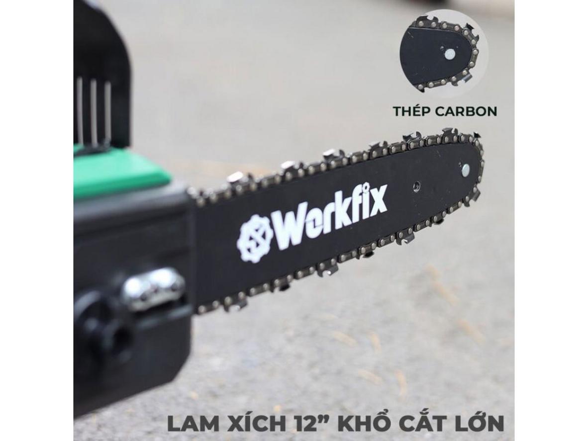 Tổng quan Máy cưa xích chạy pin Workfix WF-CS12BL