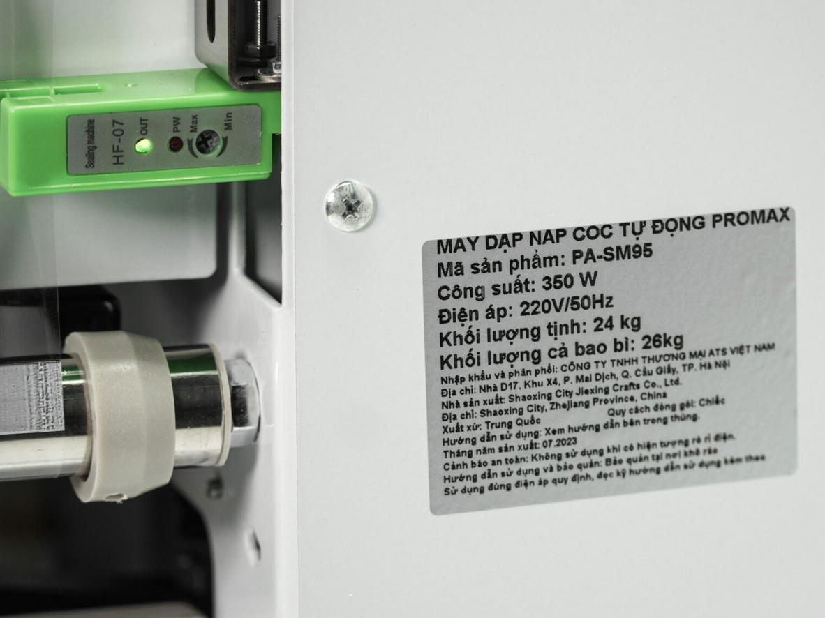 Tổng quan Máy dập nắp cốc Promax SM95