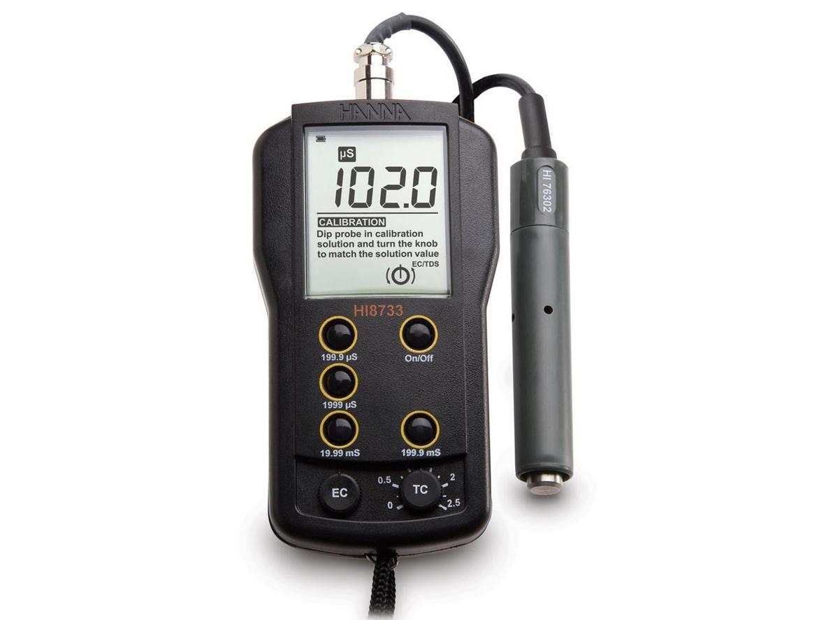 Tổng quan Máy đo độ dẫn cầm tay đa thang đo Hanna HI8733