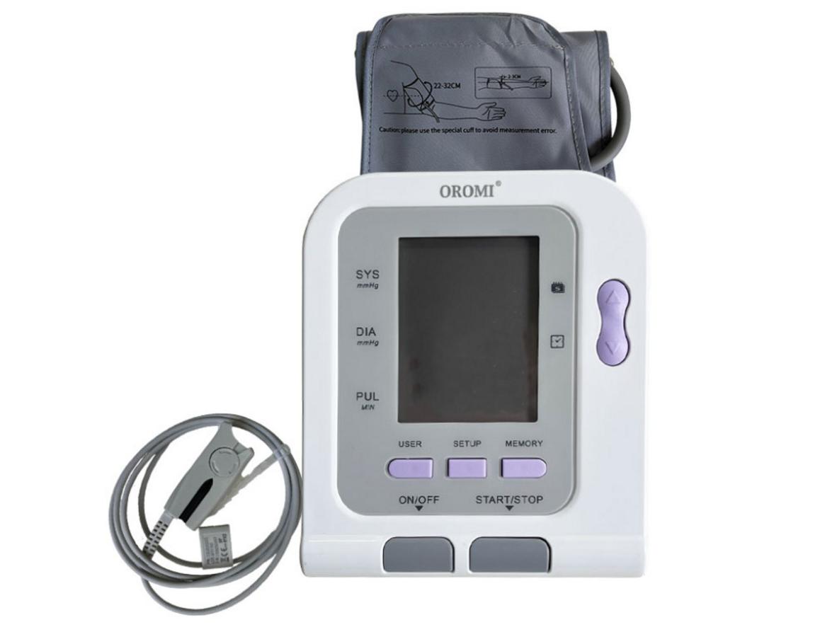 Tổng quan Máy đo huyết áp điện tử bắp tay Oromi CONTEC08C (tích hợp đo SPO2)