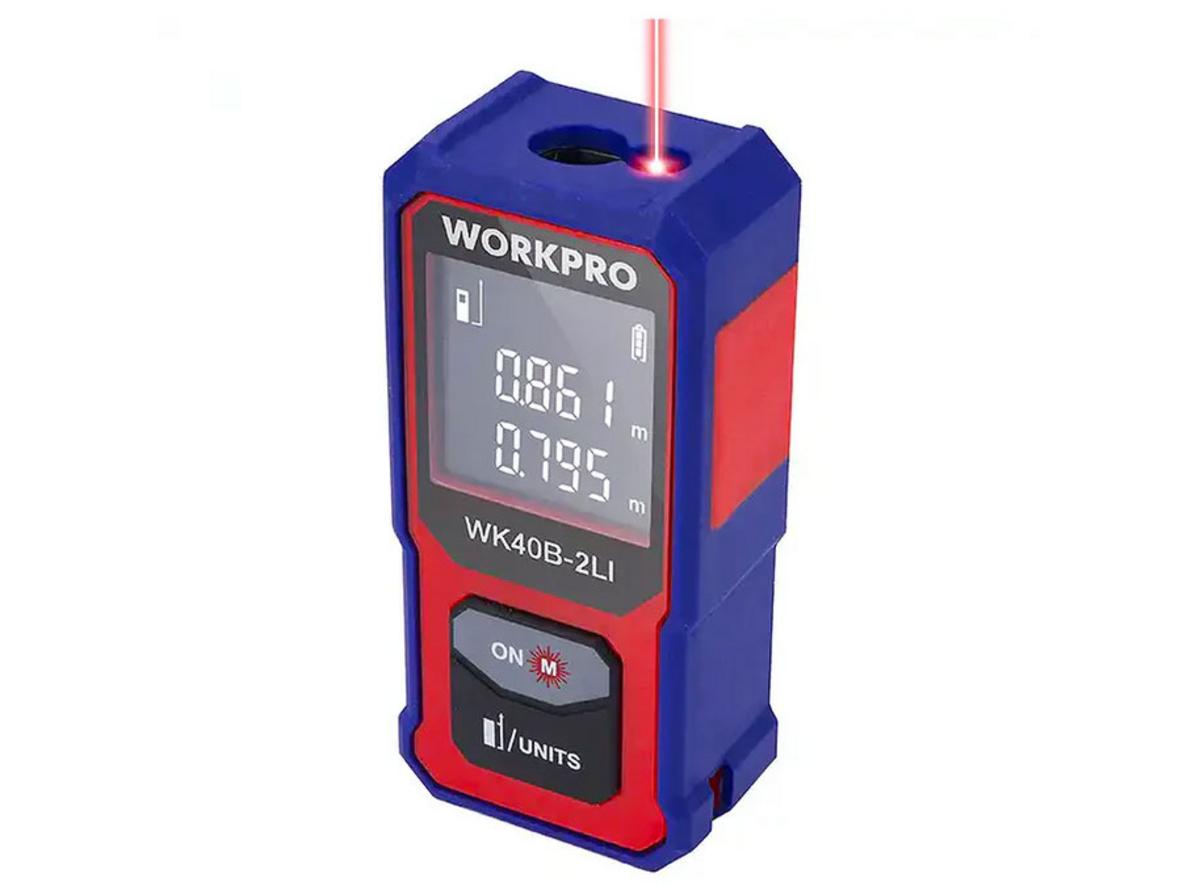 Tổng quan Máy đo khoảng cách laser 40m Workpro WP267001